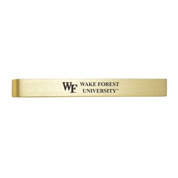 Brushed Steel Tie Clip - Wake Forest Demon Deacons
