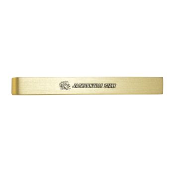 Brushed Steel Tie Clip - Jacksonville State Gamecocks