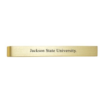 Brushed Steel Tie Clip - Jackson State Tigers