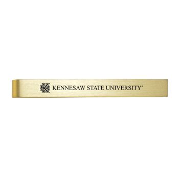 Brushed Steel Tie Clip - Kennesaw State Owls