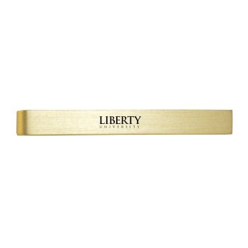 Brushed Steel Tie Clip - Liberty Flames