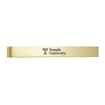 Brushed Steel Tie Clip - Temple Owls