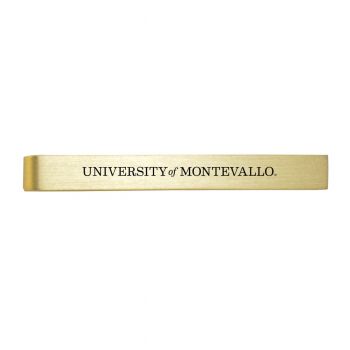 Brushed Steel Tie Clip - Montevallo Falcons