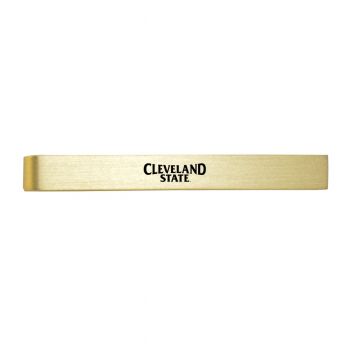 Brushed Steel Tie Clip - Cleveland State Vikings