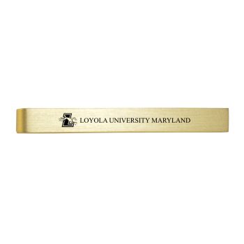 Brushed Steel Tie Clip - Loyola Maryland Greyhounds