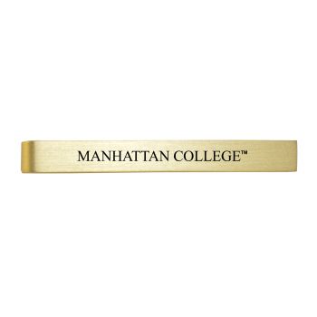 Brushed Steel Tie Clip - Manhattan College Jaspers