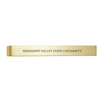 Brushed Steel Tie Clip - Mississippi Valley State Bulldogs