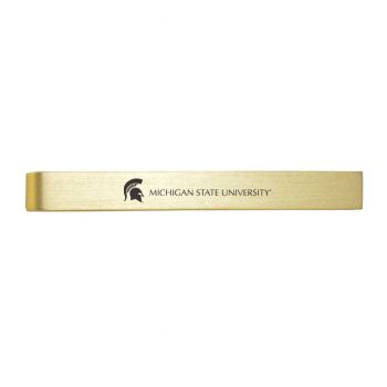 Brushed Steel Tie Clip - Michigan State Spartans
