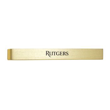Brushed Steel Tie Clip - Rutgers Knights