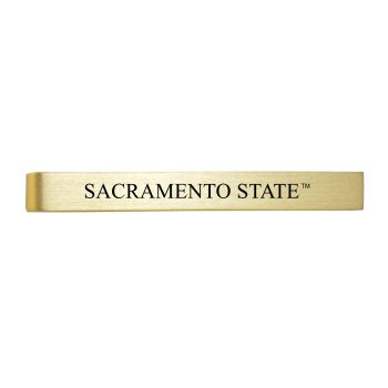 Brushed Steel Tie Clip - Sacramento State Hornets
