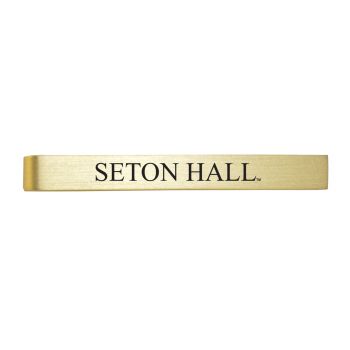 Brushed Steel Tie Clip - Seton Hall Pirates