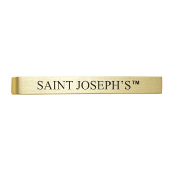Brushed Steel Tie Clip - St. Joseph's Hawks