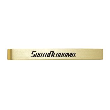 Brushed Steel Tie Clip - South Alabama Jaguars