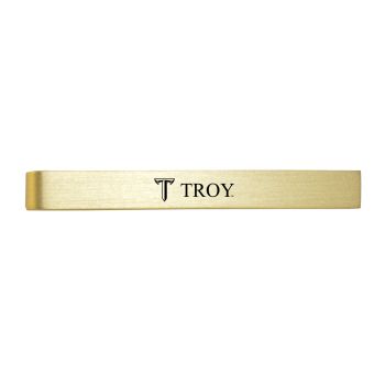 Brushed Steel Tie Clip - Troy Trojans