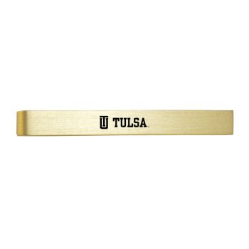 Brushed Steel Tie Clip - Tulsa Golden Hurricanes