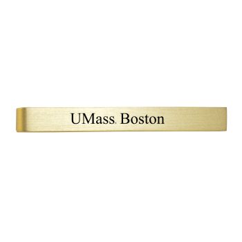 Brushed Steel Tie Clip - UMass Boston