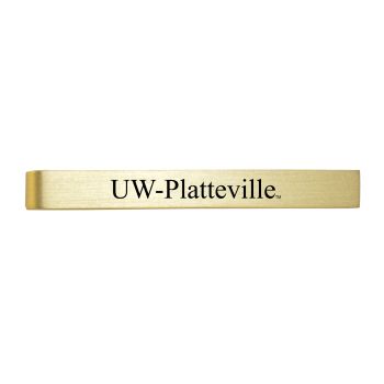 Brushed Steel Tie Clip - Wisconsin-Platteville Pioneers