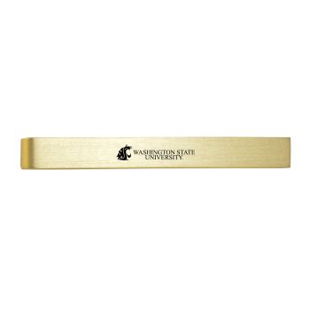 Brushed Steel Tie Clip - Washington State Cougars
