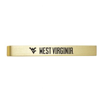 Brushed Steel Tie Clip - West Virginia Mountaineers