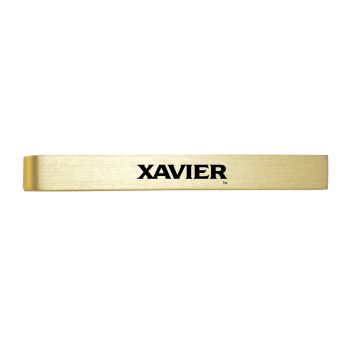 Brushed Steel Tie Clip - Xavier Musketeers