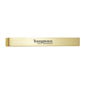 Brushed Steel Tie Clip - Youngstown State Penguins