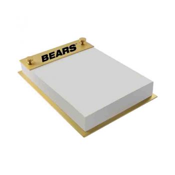 Brushed Stainless Steel Notepad Holder - Central Arkansas Bears