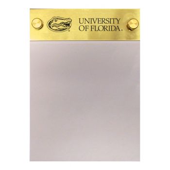 Brushed Stainless Steel Notepad Holder - Florida Gators