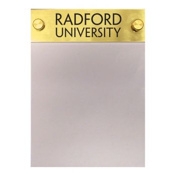 Brushed Stainless Steel Notepad Holder - Radford Highlanders