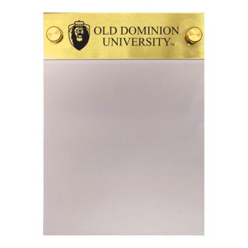 Brushed Stainless Steel Notepad Holder - Old Dominion Monarchs