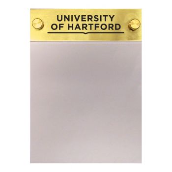 Brushed Stainless Steel Notepad Holder - Hartford Hawks
