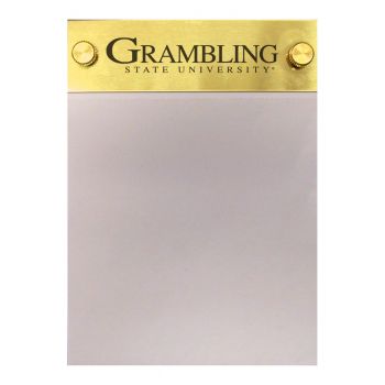 Brushed Stainless Steel Notepad Holder - Grambling State Tigers