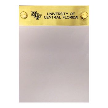 Brushed Stainless Steel Notepad Holder - UCF Knights