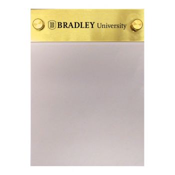Brushed Stainless Steel Notepad Holder - Bradley Braves