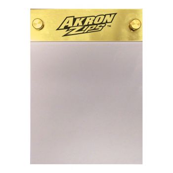 Brushed Stainless Steel Notepad Holder - Akron Zips