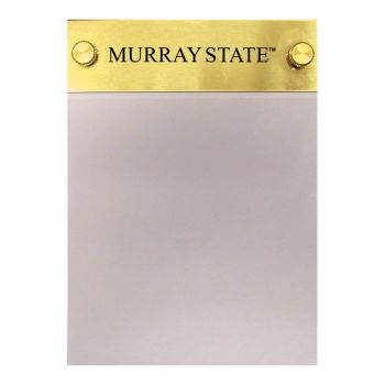 Brushed Stainless Steel Notepad Holder - Murray State Racers
