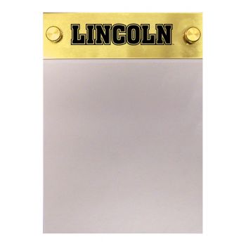 Brushed Stainless Steel Notepad Holder - Lincoln University Tigers