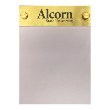 Brushed Stainless Steel Notepad Holder - Alcorn State Braves