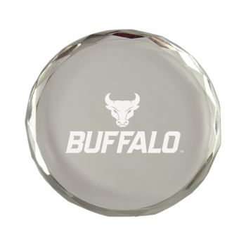 Crystal Paper Weight - SUNY Buffalo Bulls