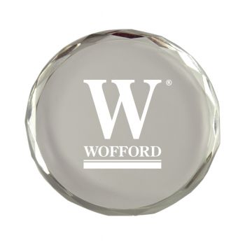 Crystal Paper Weight - Wofford Terriers