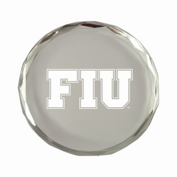 Crystal Paper Weight - FIU Panthers
