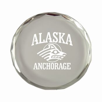 Crystal Paper Weight - Alaska Anchorage 