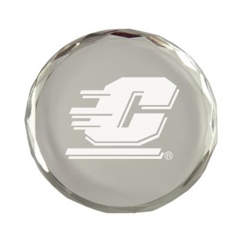 Crystal Paper Weight - Central Michigan Chippewas