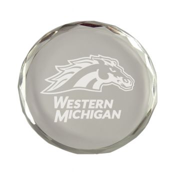 Crystal Paper Weight - Western Michigan Broncos