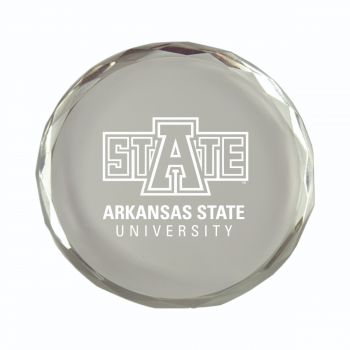 Crystal Paper Weight - Arkansas State Red Wolves