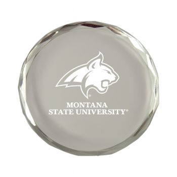 Crystal Paper Weight - Montana State Bobcats