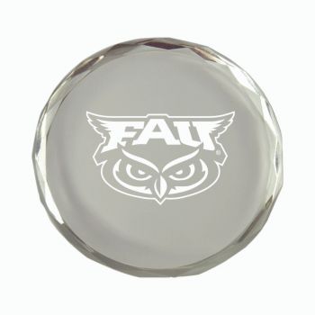 Crystal Paper Weight - FAU Owls