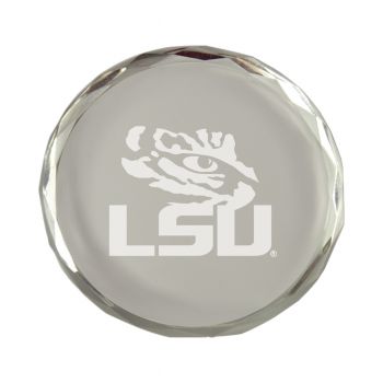 Crystal Paper Weight - LSU Tigers
