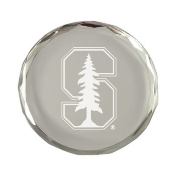Crystal Paper Weight - Stanford Cardinals