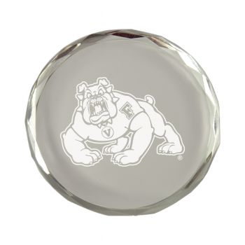 Crystal Paper Weight - Fresno State Bulldogs