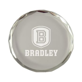 Crystal Paper Weight - Bradley Braves